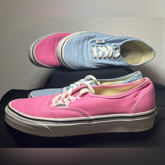 Vans Shoes - Vans Low Tops Shoes Lot of 2- Pink & Blue - Women’s Size 8.5 & Men’s Size 7